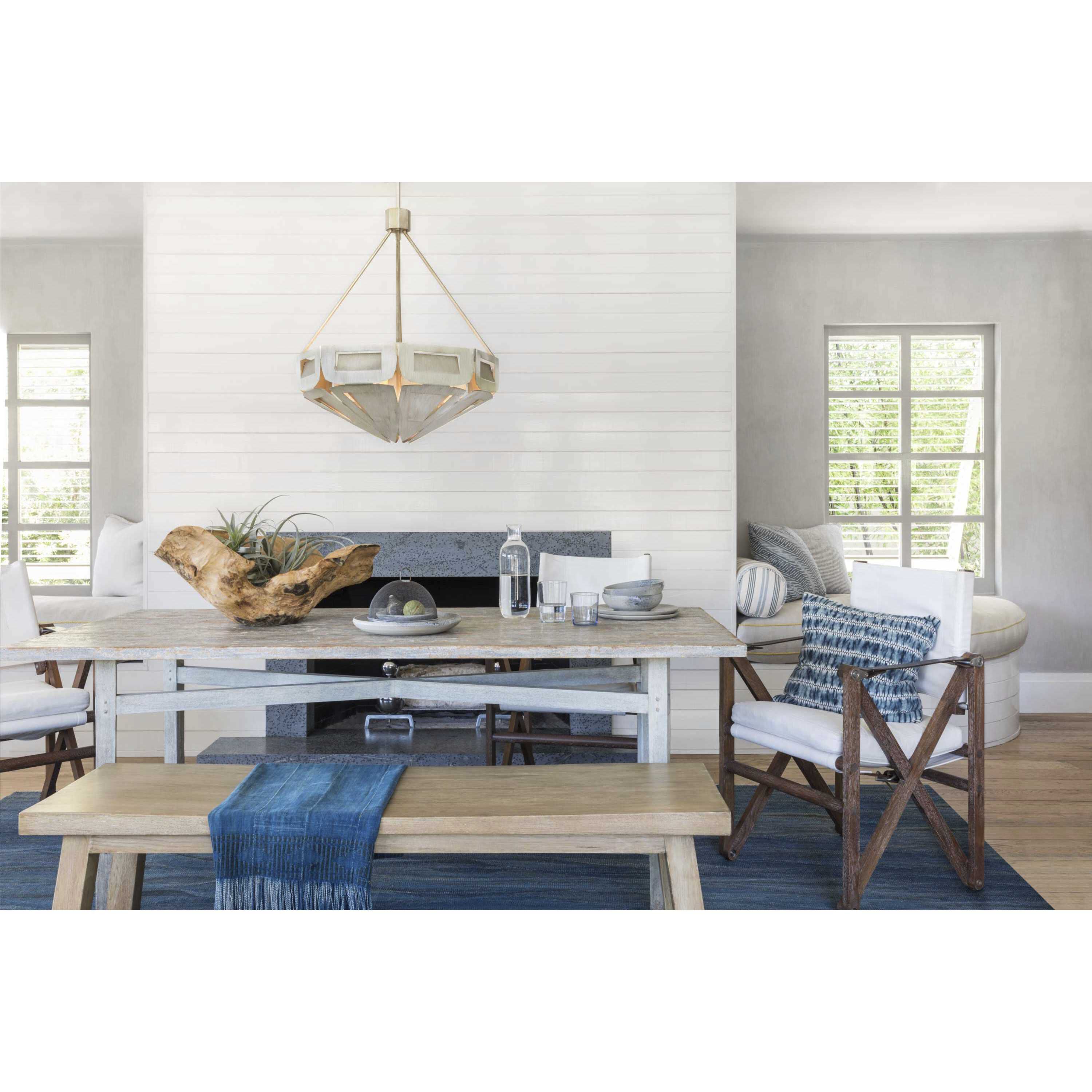 Point Dume™ Yerba 4 Light 21.63 inch Silver Ridge Pendant Ceiling Light, Design Series